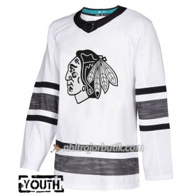 Barn Ishockey Chicago Blackhawks tröja Blank Vit 2019 All-Star Adidas Authentic
